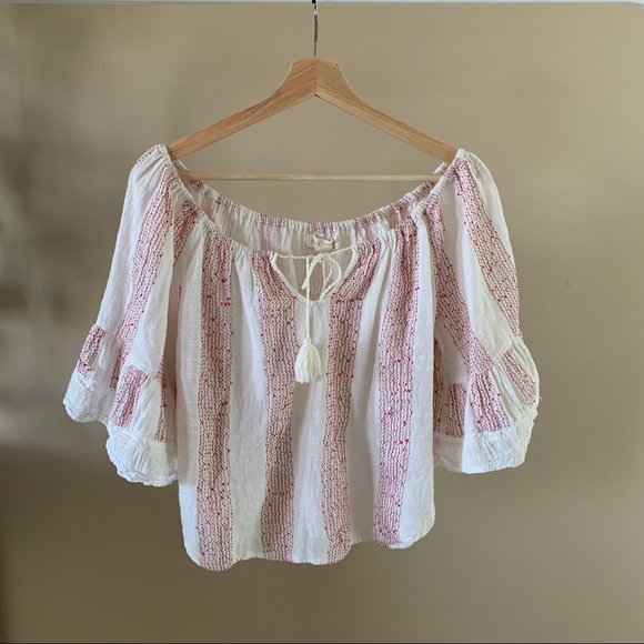 Lovestitch Off the Shoulder Peasant Top - Picture 5 of 6